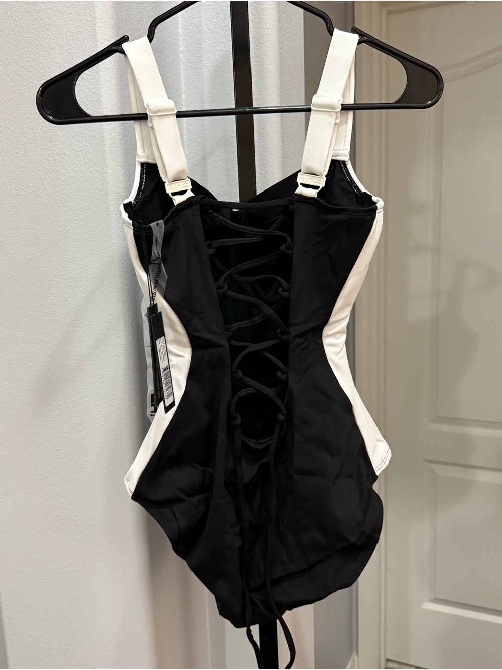 TA3 Lifty Contour One Piece Swimsuit Black White Small Reg/Long H/I Cup NWT - Picture 5 of 5
